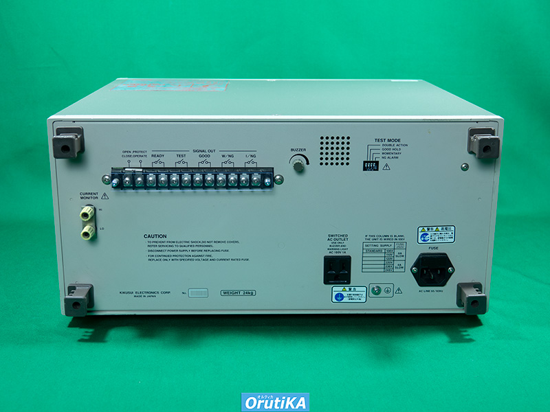 自動耐圧絶縁試験器 TOS8850A 菊水電子工業 管理番号021433 中古計測器(測定器)販売 OrutiKA